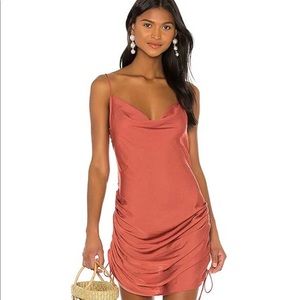 Free people day to night slip dress. Ruched dress